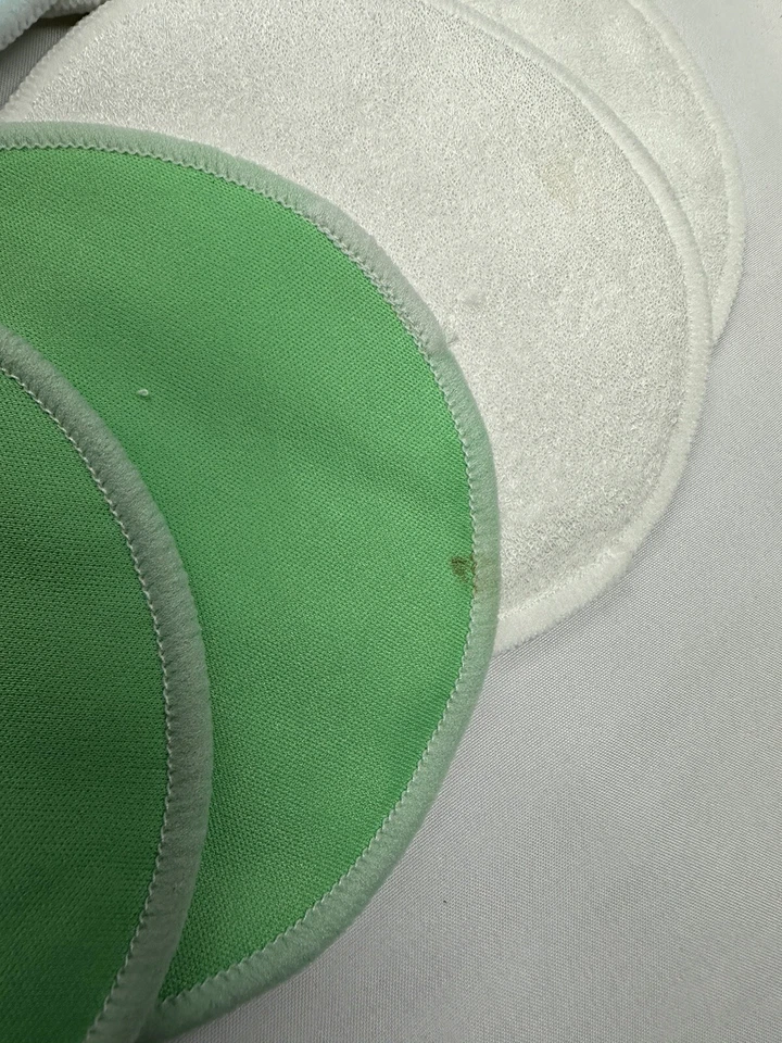 Paquete de 6 almohadillas de lactancia lavables 100 % orgánicas absorbentes reutilizables naturales a prueba de fugas Foto 4 de 4