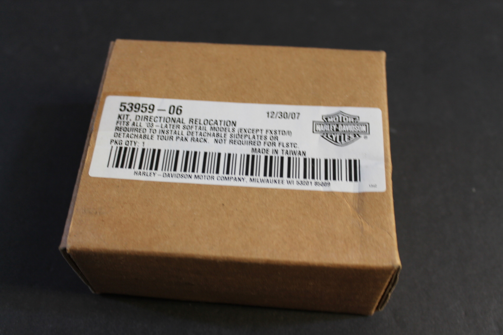 NRW Genuine Harley 0317 Softail Sissy Bar Turn Signal Relocation Kit 5395906 eBay