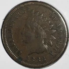 1883 United States Indian Head Cent Penny - Very Fine (VF) Scratch KM#90a 4212AH