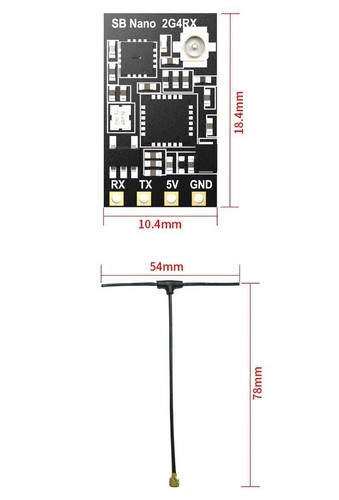 SpeedyBee Nano 2.4G ExpressLRS ELRS-Empfänger für FPV Long Range Drohnen Teile - Bild 6 von 6
