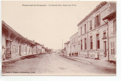 PASSAVANT EN ARGONNE - Marne - postcard 51 - la Grande Rue - l'école de filles