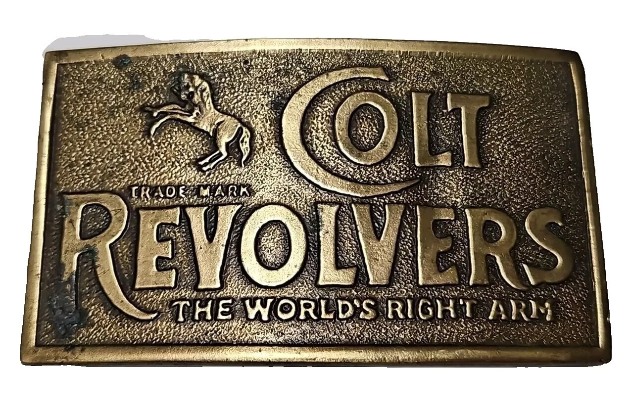 Colt Brass 1970s Vintage Belt Buckles