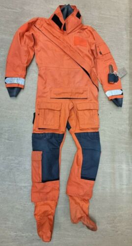 Genuine RAF Issue Orange Rescue Immersion Suit Series 400 Size Medium/R #618 - Afbeelding 1 van 8