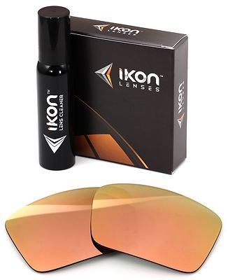 Polarized IKON Iridium Replacement Lenses For Oakley Triggerman Rose Gold Mirror
