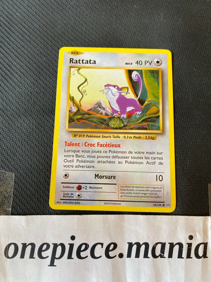 Pokemon Card Rattata 66/108 FR | eBay