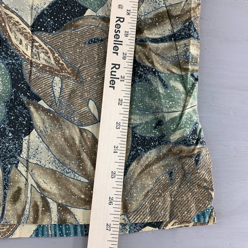 Tori Richards Shirt Mens Medium Button Up Cotton Lawn Speckled Tropical Leaf - Picture 4 of 8