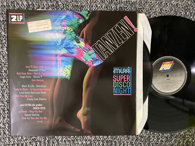 Super Disco Night Lp Various ( Den Harrow C. C. Catch Bad Boys 1989 N. M 2 x lp
