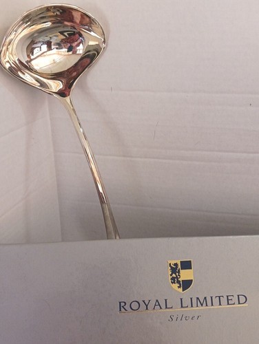 NEW Royal Limited Silverplate Ladle with Gold Accent w/box 1995 BS323 - Picture 2 of 7