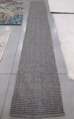 LIGHT GREY 2'-6'' X 18' Broken Thread Rug, Reduced Price 1172708520 NF447G-218