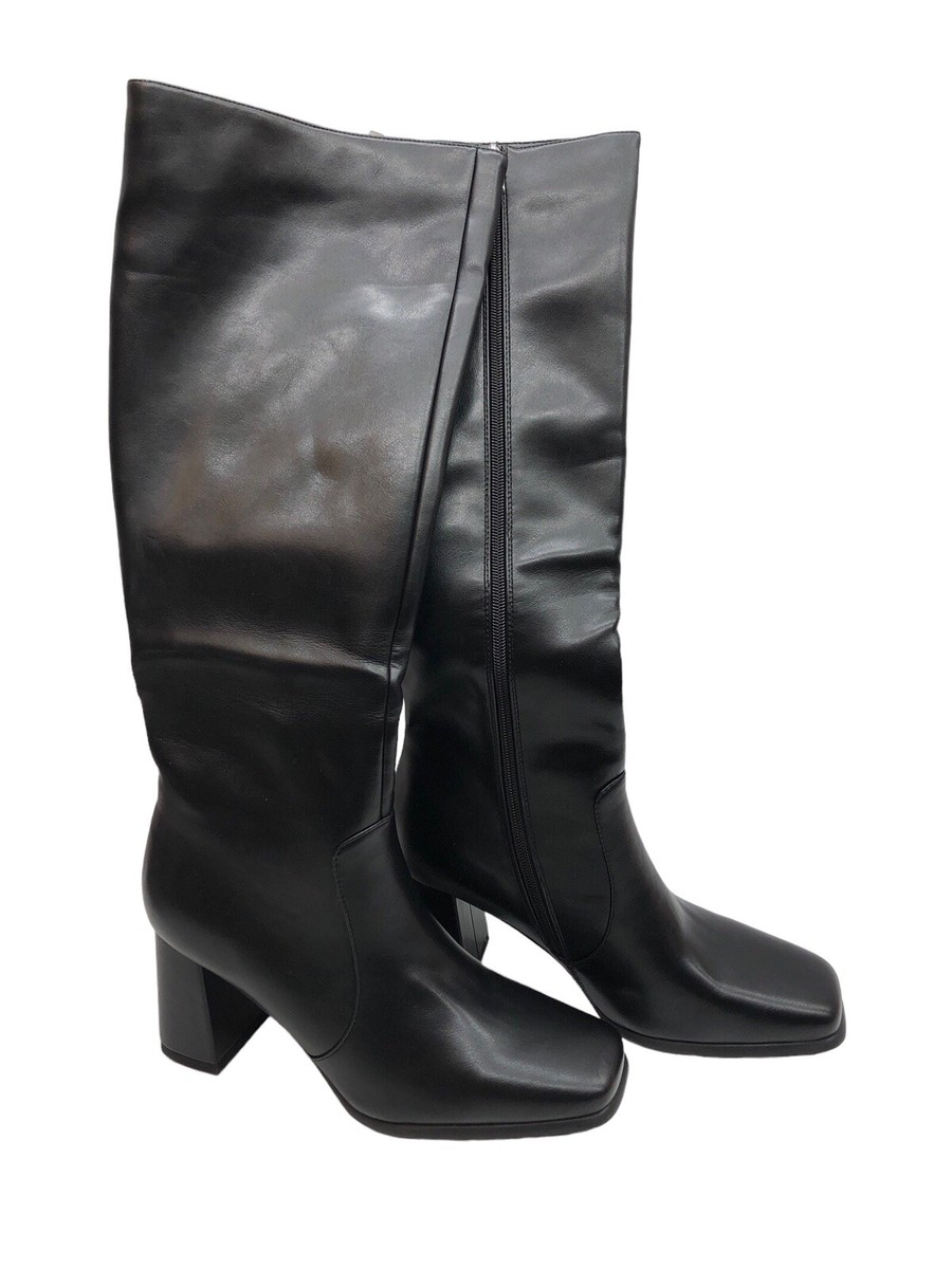 Modatope Knee High Boot Women Chunky Heel Square Toe Tall Modatope Knee High Boot Women Chunky Heel Square Toe Tall