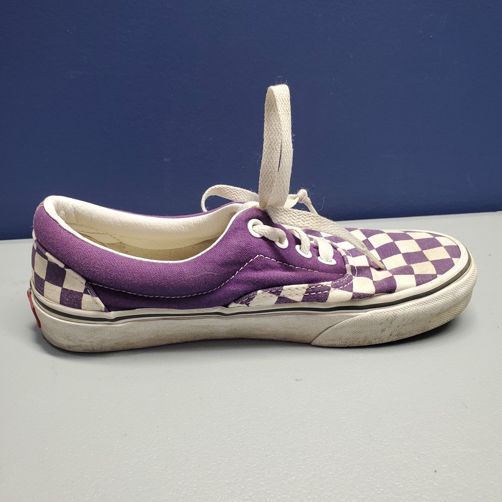 SAOLA VANS scarpe sneakers basse unisex adulti M4.5 W6 viola a quadri stringate 721454