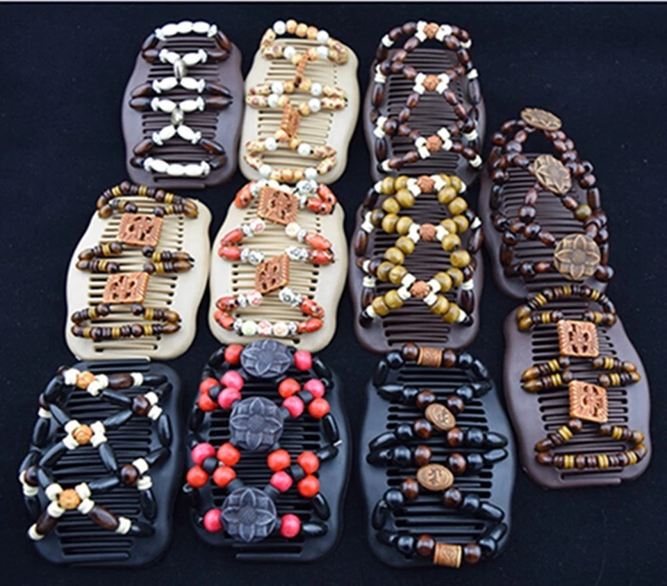 12 PIEZAS Pinzas de peine para el cabello Fácil Updo Máquina de bollos Impermeable Sujeción fuerte Foto 2 de 4