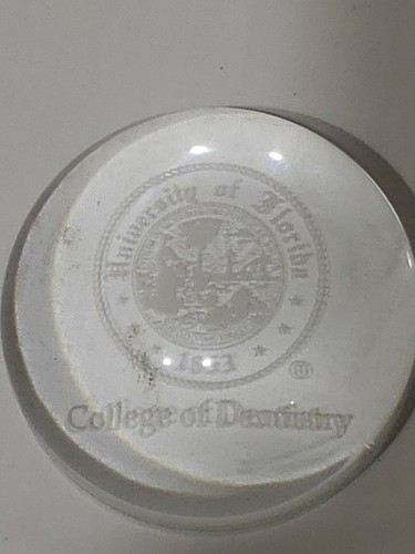 University of Florida College of Dentistry Glass Paper Weights Graduates Gift - Picture 3 of 6