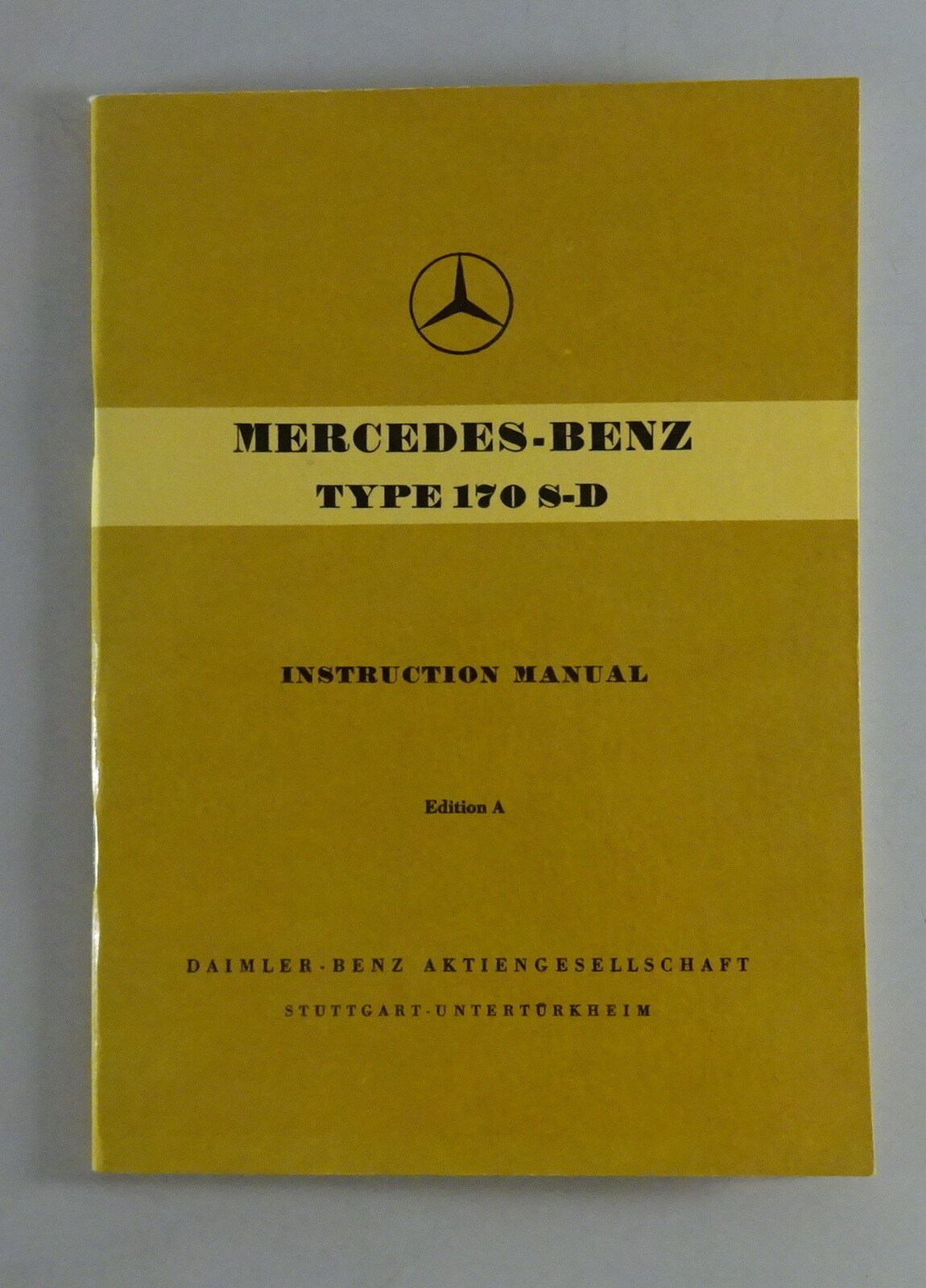Manual de instrucciones Mercedes-Benz 170 S-D W136 diésel de 03/1954