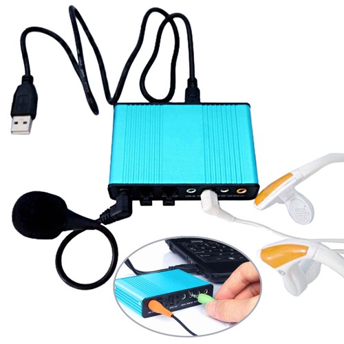 6 Channel 5.1 External USB Sound Card Adapter Optical Audio Laptop Notebook PC - Picture 7 of 9