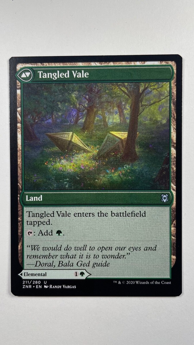 MTG Zendikar Rising Tangled Florahedron / Tangled Vale 211/280 | eBay