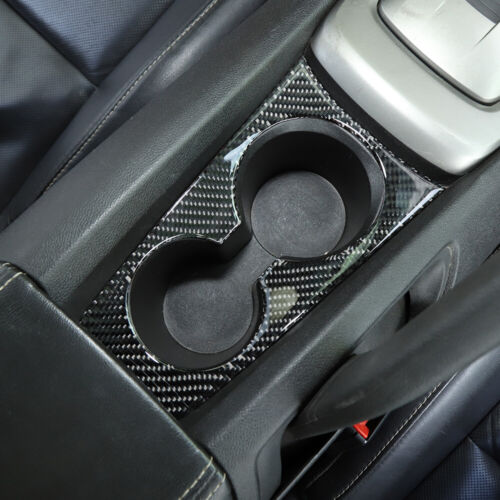 Calcomanías de borde de cubierta de panel portavasos de fibra de carbono real para Chevy Camaro 2012-2015 - Imagen 3 de 10