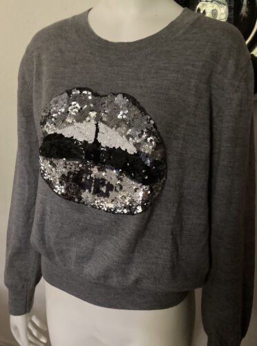Marcus Lupfer Sequined Lip Sweater XS