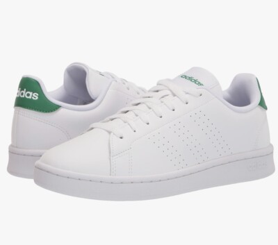  adidas Men's Advantage S. Smith, White/White/Green, Men s 13 