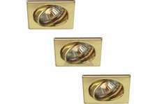 PHILIPS MASSIVE 3 Faretti Rotondi Incasso Orientabili 59323/01/10 ORO 84mm GU10