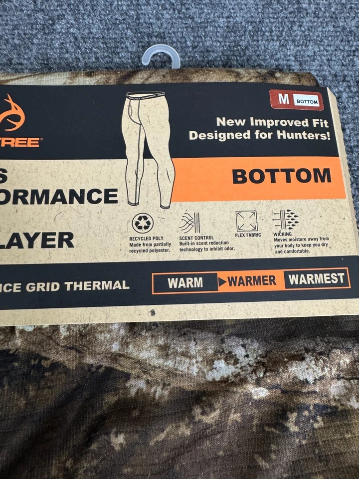 Realtree Edge Apx M Mens Performance Flex Underwear Base Layer Bottom - Image 2 of 4