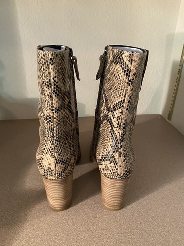 Seychelles Wild Ride Python snakeskin Boot Womens size 9 ($150) 3” Heel New - Picture 5 of 8