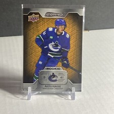 2023-24 UPPER DECK ENGRAINED ROOKIE AKITO HIROSE /399 #107 CANUCKS