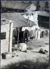 Vintage Photo Milan Courtyard in Roman Porta 1960s Ft 1413 - Print 18x13cm