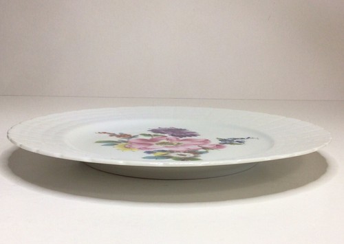 Hutschenreuther Germany HUT791 Floral Salad Plates Main Flower Pink Set Of 4 - Picture 4 of 23