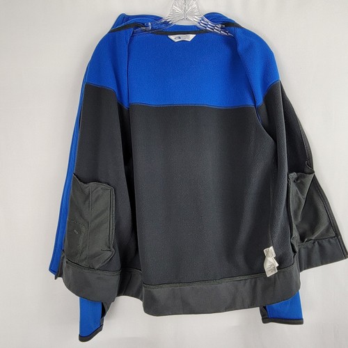 THE NORTH FACE Mens Sun Rise Full Zip Jacket Size Medium Gray Blue Hooded Fleece - Picture 5 of 16