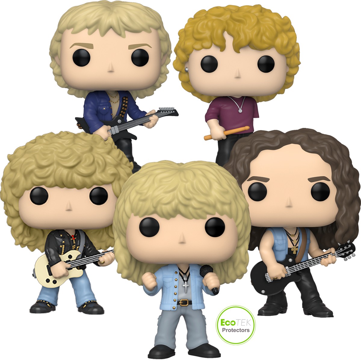 その他 Funko DEF LEPPARD Def Leppard 2020 Handpicked Funko Pop Rocks 5 Figure Set 147