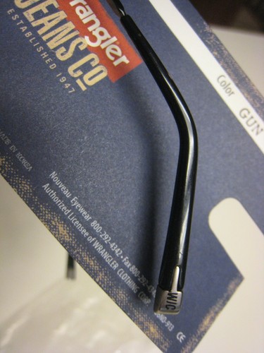 WRANGLER EYEGLASS FRAMES Style BALANCE GUNMETAL 48-20-135 With ASTORIA Case - Picture 3 of 6