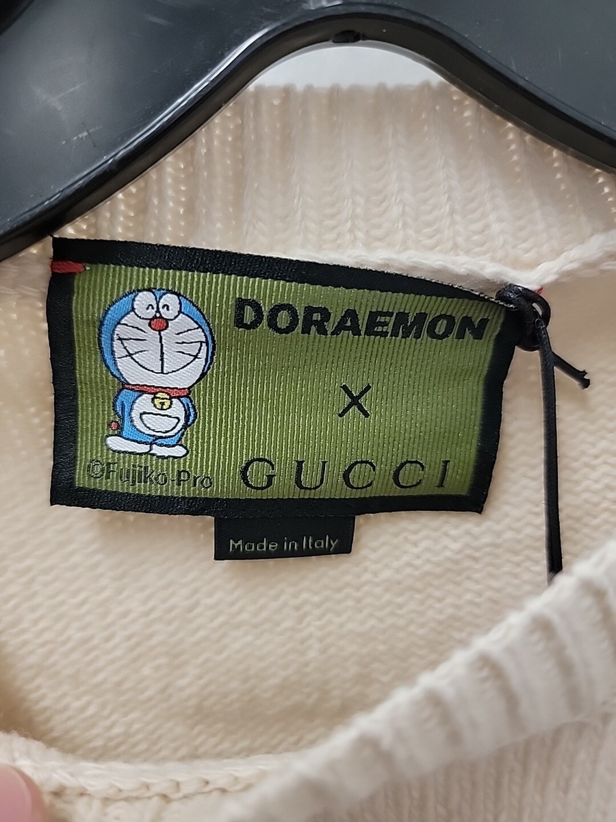 NWT Gucci X Doraemon Sweater Womens Size Small Beige | eBay