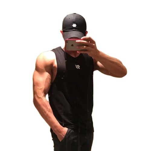 Men's Body Building Tank Top Sleeveless Gym Workout Outdoor Fitness Sports Gift - Picture 4 of 32