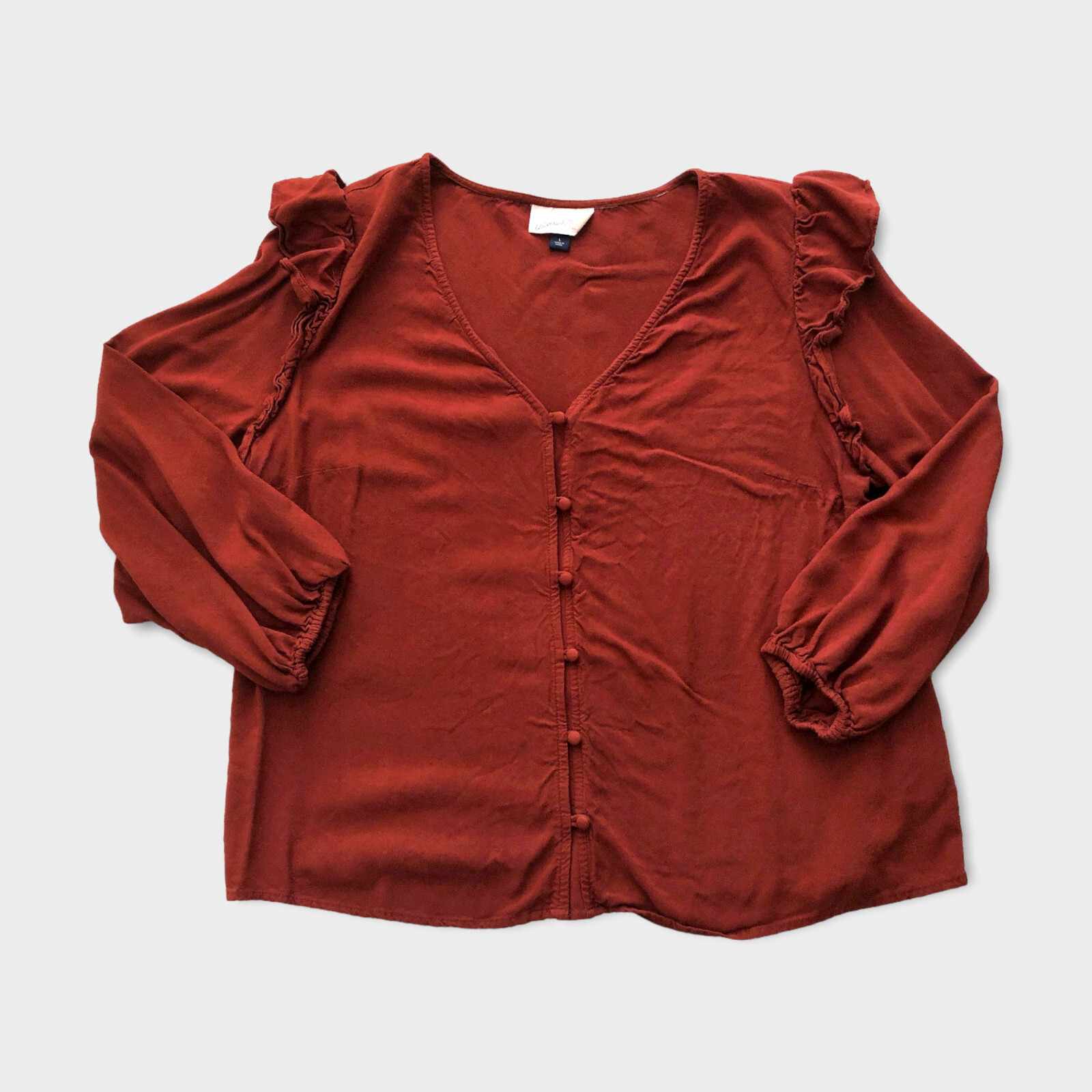 Universal Thread Double Ruffle Long Sleeve Blouse… - image 2