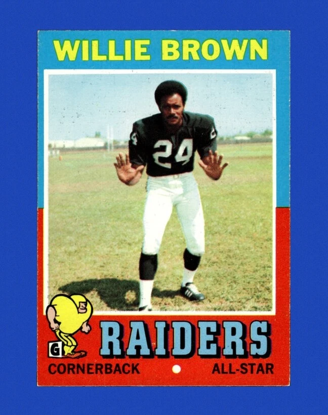 1971 Topps Set-Break #207 Willie Brown EX-EXMINT *GMCARDS*