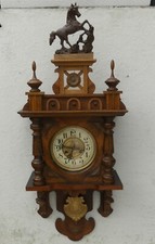 Wanduhr, Stubenuhr, Freischwinger, Junghans, Gründerzeit, Historismus