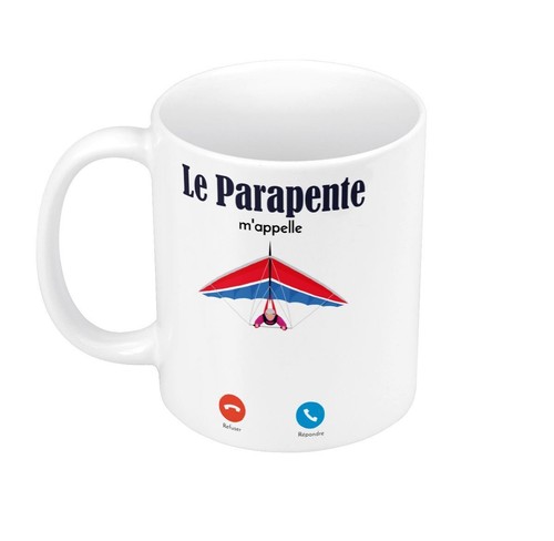 Termes de parapente Cadeaux de parapente - Tasse et tasse à café brillante - France