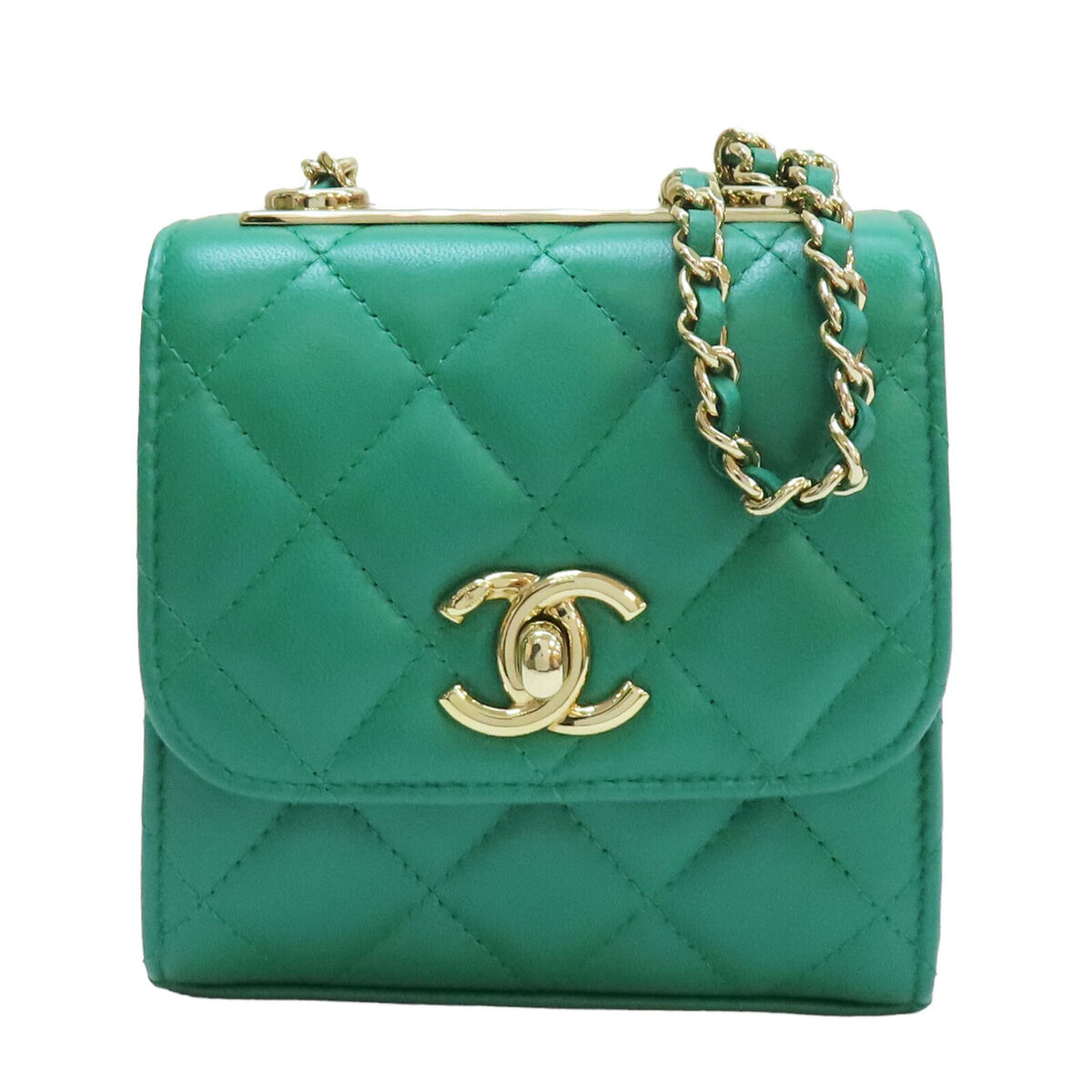 CHANEL Matelasse Mini Trendy CC Chain Shoulder Bag Lambskin CHANEL Matelasse Mini Trendy CC Chain Shoulder Bag Lambskin