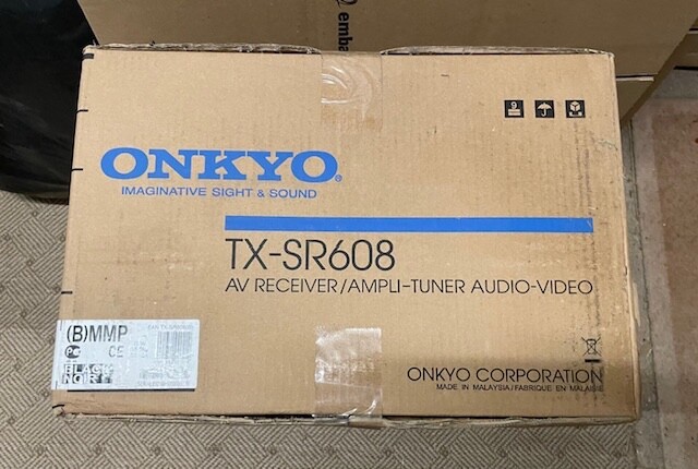 Onkyo TX SR608 7.2 Channel 700 Watt Receiver for sale online Onkyo TX SR608 7.2 Channel 700 Watt Receiver for sale online