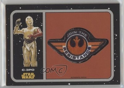 2015 Topps Star Wars: Journey to The Force Awakens Manufactured C-3PO Patch i2u