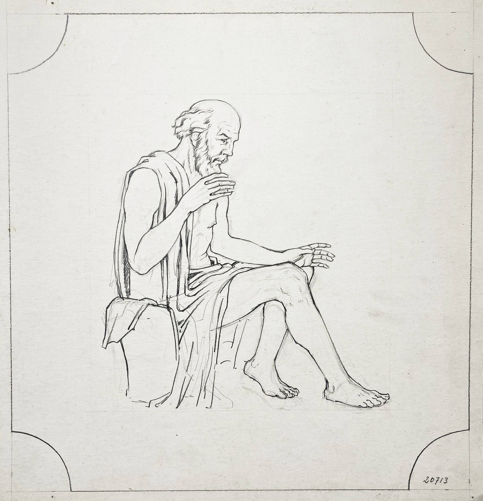 Karl Ludwig Nagel Signo Zodiacal Acuario Dibujo 1930