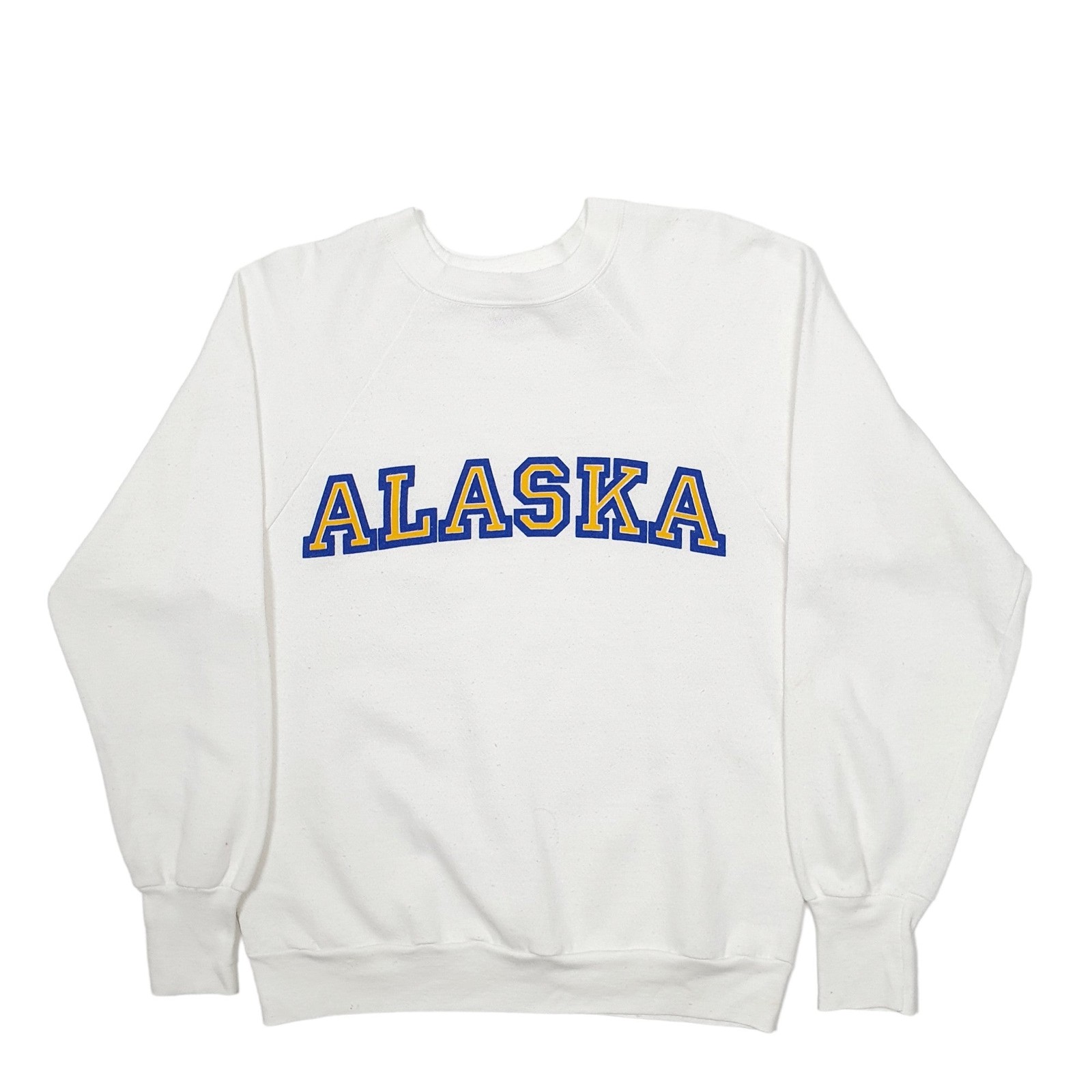 SIGNAL Crewneck Alaska Vintage 1990s Made in USA Jumper Sweatshirt Mens M