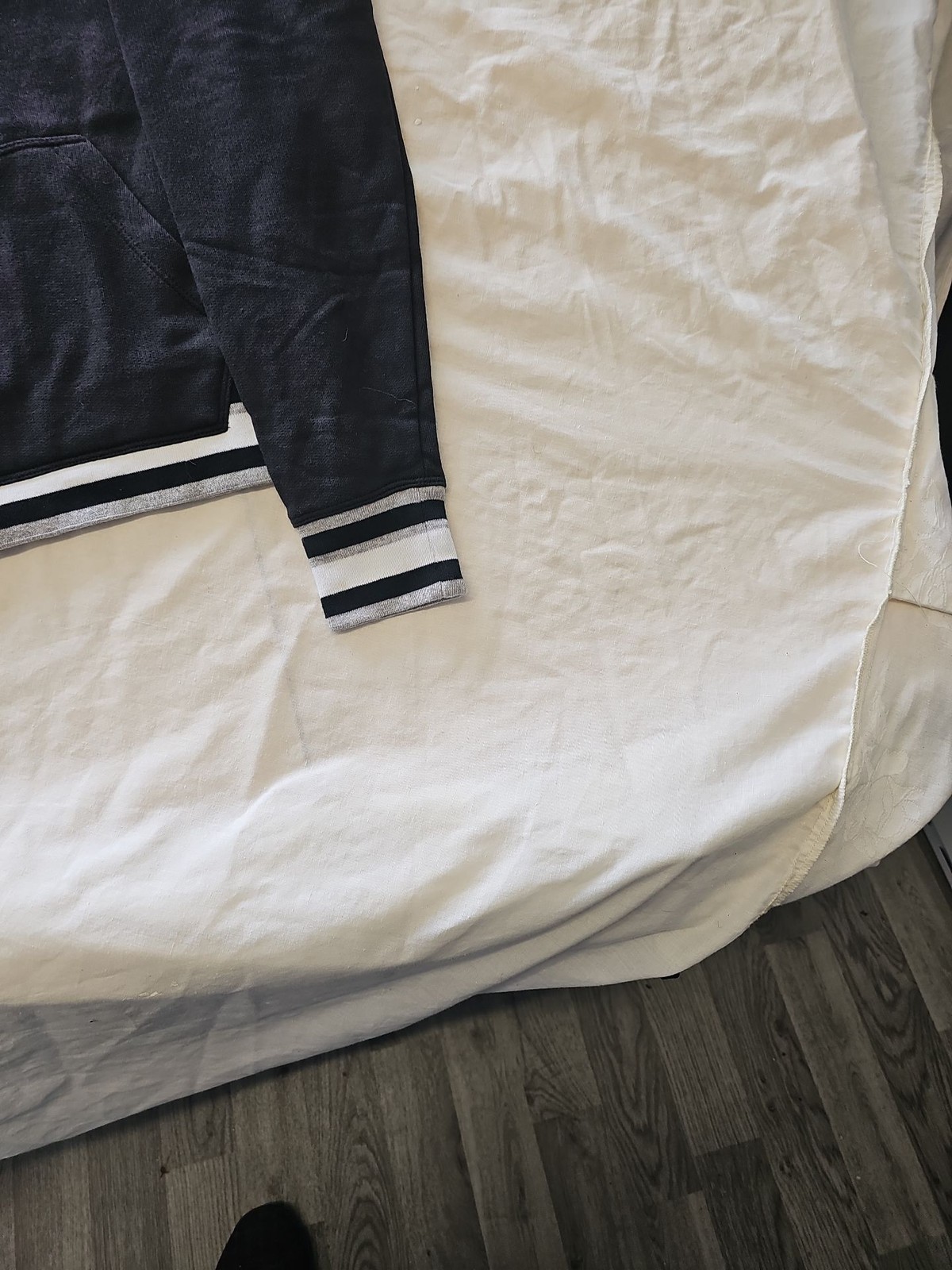 Champion Elite Women's Black Pullover Hoodie with Striped Trim G570 image 6