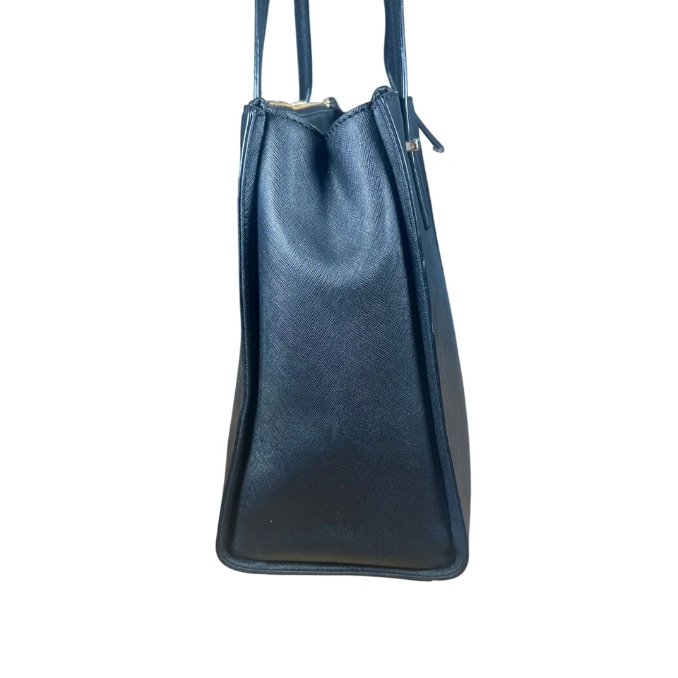 Черная кожаная наплечная сумка Kate Spade модель Cedar Street Jensen сумка с короткими ручками - Изображение 4 из 4