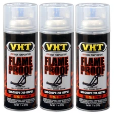 VHT High Temp Paint VHTSP115 (3-PACK); FlameProof 11oz Satin Clear 1300°F-2000°F
