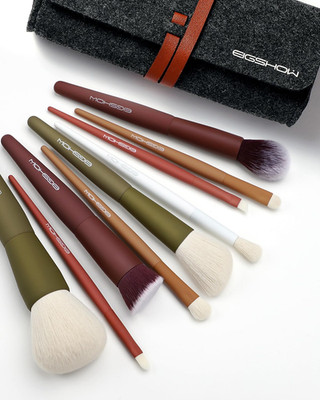 Make up Pinsel, EIGSHOW 5 Farben Kabuki Reise Make up Pinsel Set Mit Extraweiche