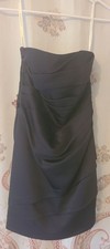 David's Bridal Dress Strapless Short Black Formal Event Gala Fun Party Size 2
