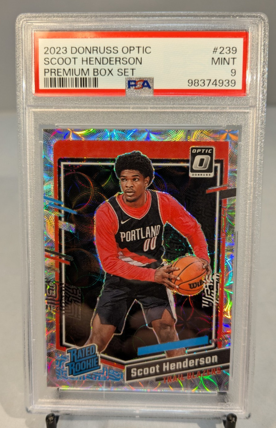 2023-2024 Optic Basketball Scoot Henderson /249 Scope Premium PSA 9