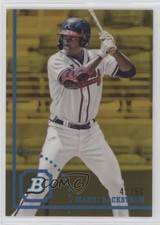 2022 Bowman Heritage Chrome Prospects Gold Refractor 42/50 Mahki Backstrom fm0